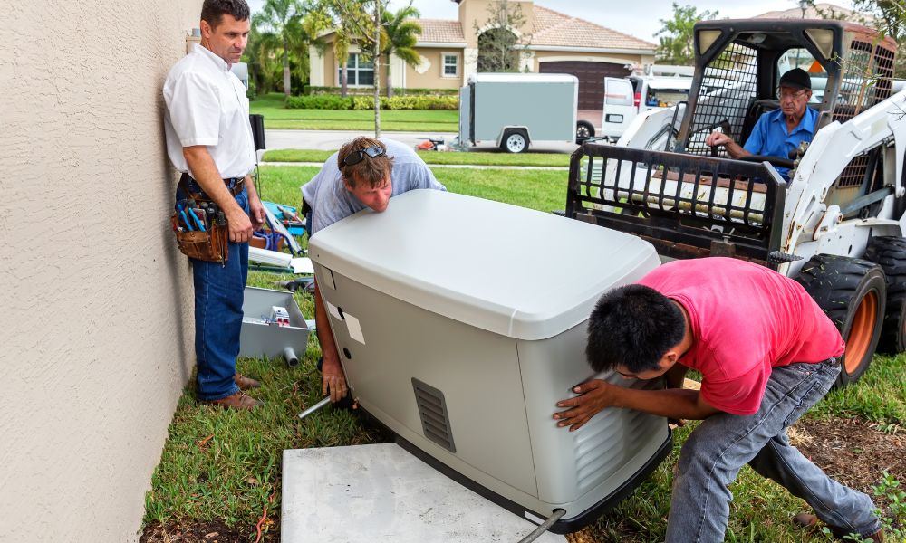 permanently installed stationary generator